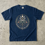Bloom in Your Own Timing - Moon Phase Botanical Spiritual T-Shirt