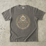 Bloom in Your Own Timing - Moon Phase Botanical Spiritual T-Shirt