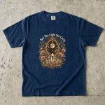 See the Light You Carry - Moon Mirror Crystal Floral T-Shirt