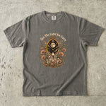 See the Light You Carry - Moon Mirror Crystal Floral T-Shirt