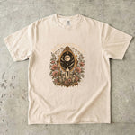 See the Light You Carry - Moon Mirror Crystal Floral T-Shirt