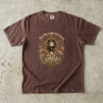 See the Light You Carry - Moon Mirror Crystal Floral T-Shirt