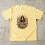 See the Light You Carry - Moon Mirror Crystal Floral T-Shirt