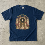 Step Into the Signs - Moonlit Garden Gate Celestial T-Shirt