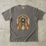 Step Into the Signs - Moonlit Garden Gate Celestial T-Shirt