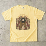 Step Into the Signs - Moonlit Garden Gate Celestial T-Shirt