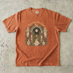 Step Into the Signs - Moonlit Garden Gate Celestial T-Shirt