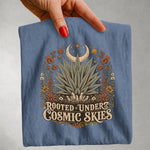 Rooted Under Cosmic Skies - Desert Agave Celestial T-Shirt