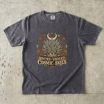 Rooted Under Cosmic Skies - Desert Agave Celestial T-Shirt