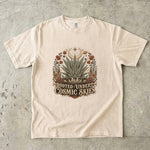 Rooted Under Cosmic Skies - Desert Agave Celestial T-Shirt