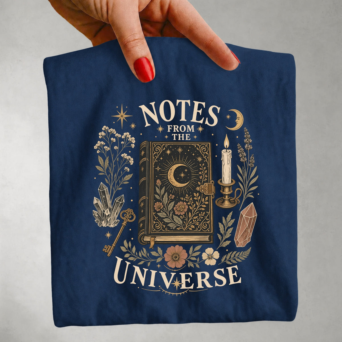 Notes From the Universe - Moon Journal Crystal Spiritual T-Shirt