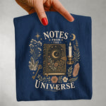 Notes From the Universe - Moon Journal Crystal Spiritual T-Shirt