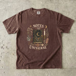 Notes From the Universe - Moon Journal Crystal Spiritual T-Shirt