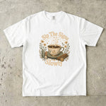 Sip the Signs Slowly - Celestial Tea & Coffee Ritual T-Shirt