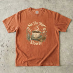 Sip the Signs Slowly - Celestial Tea & Coffee Ritual T-Shirt