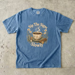 Sip the Signs Slowly - Celestial Tea & Coffee Ritual T-Shirt