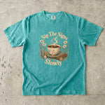 Sip the Signs Slowly - Celestial Tea & Coffee Ritual T-Shirt