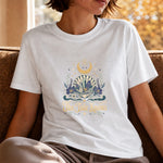 The Tide Knows - Coastal Moon Shell Crystal T-Shirt