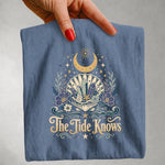 The Tide Knows - Coastal Moon Shell Crystal T-Shirt