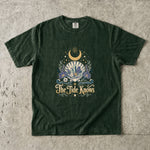 The Tide Knows - Coastal Moon Shell Crystal T-Shirt