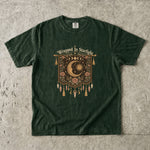 Wrapped in Starlight - Celestial Moon Tapestry T-Shirt