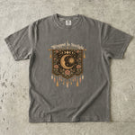 Wrapped in Starlight - Celestial Moon Tapestry T-Shirt