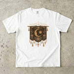 Wrapped in Starlight - Celestial Moon Tapestry T-Shirt