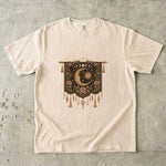Wrapped in Starlight - Celestial Moon Tapestry T-Shirt