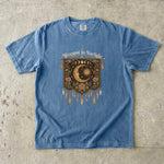 Wrapped in Starlight - Celestial Moon Tapestry T-Shirt