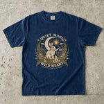 Quiet Magic Wild Heart - Forest Rabbit Celestial T-Shirt