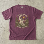 Quiet Magic Wild Heart - Forest Rabbit Celestial T-Shirt