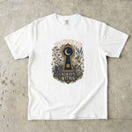 The Door Was Always Within - Moon Keyhole Crystal Floral T-Shirt