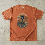 The Door Was Always Within - Moon Keyhole Crystal Floral T-Shirt