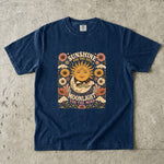 Sunshine for the Soul, Moonlight for the Mind - Sun & Moon Celestial Floral T-Shirt