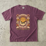 Sunshine for the Soul, Moonlight for the Mind - Sun & Moon Celestial Floral T-Shirt