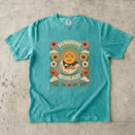Sunshine for the Soul, Moonlight for the Mind - Sun & Moon Celestial Floral T-Shirt
