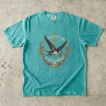 Messages Come in Quiet Wings - Swallow Moon Celestial T-Shirt
