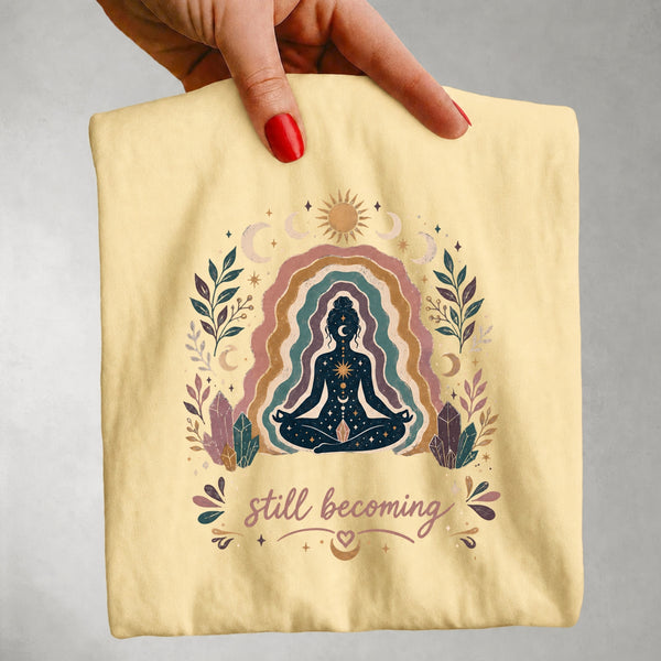 Still Becoming - Celestial Meditation & Crystal T-Shirt