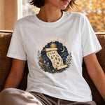 The Universe Has Notes - Celestial Scroll & Crystal T-Shirt