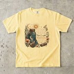 Moon Water & Morning Light - Crystal Jar Botanical T-Shirt
