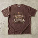 Rooted in Nature & Aligned With the Stars - Crystal Botanical T-Shirt