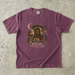 Divine Little Life - Cozy Moonlit Botanical T-Shirt