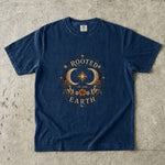 Rooted in the Earth - Crescent Moon Crystal & Floral T-Shirt