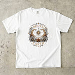 Rooted in the Earth - Crescent Moon Crystal & Floral T-Shirt