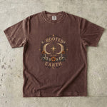Rooted in the Earth - Crescent Moon Crystal & Floral T-Shirt