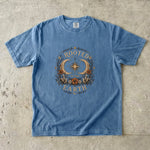 Rooted in the Earth - Crescent Moon Crystal & Floral T-Shirt