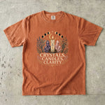 Crystals, Candles, Clarity - Moon Phase Crystal T-Shirt