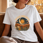 Desert Hour Mystic - Desert Sun & Moon Botanical T-Shirt