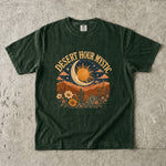Desert Hour Mystic - Desert Sun & Moon Botanical T-Shirt