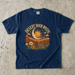 Desert Hour Mystic - Desert Sun & Moon Botanical T-Shirt